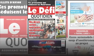 Voici la Une du Défi Quotidien de ce Vendredi 17 mai 2019