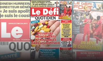 Voici la une du Défi Quotidien de ce vendredi 17 Juin 2022