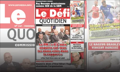 Voici la Une du Defi Quotidien de ce vendredi 17 août 2018