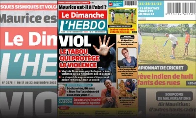 Voici la Une de Le Dimanche/L'Hebdo de ce Dimanche 17 Septembre 2023