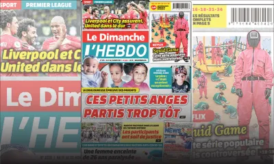 Voici la Une de Le Dimanche/L'Hebdo de ce dimanche 17 Octobre 2021