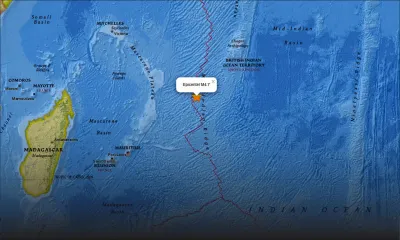 Tremblement de terre dans les parages de l’île Rodrigues