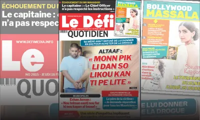 Voici la Une du Défi Quotidien de ce Jeudi 18 février 2021