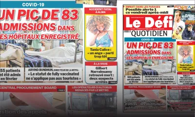 Voici la une du Défi Quotidien de ce vendredi 18 février 2022