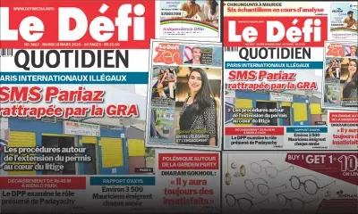 Voici la une du Défi Quotidien de ce Mardi 18 Mars 2025