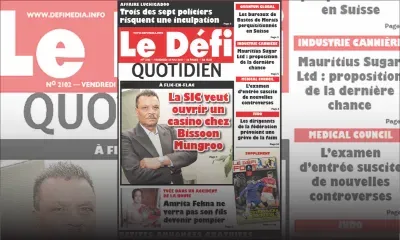 Voici la Une du Defi Quotidien de ce vendredi 18 mai 2018