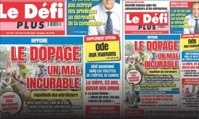 Voici la Une du Défi Plus de ce Samedi 18 Mai 2024