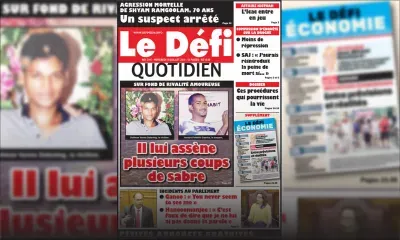 Voici la Une du Defi Quotidien de ce mercredi 18 juillet 2018