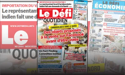 Voici la Une du Défi Quotidien de ce mercredi 18 Août 2021