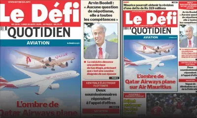 Voici la une du Défi Quotidien de ce Lundi 18 Août 2025