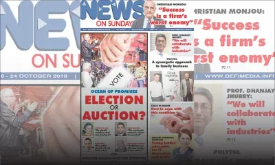 Voici la Une de News on Sunday de ce Vendredi 18 octobre 2019