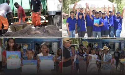 Campagne « Nou lagon nou leritaz, ensam a nou protez nou laplaz » à Mont-Choisy