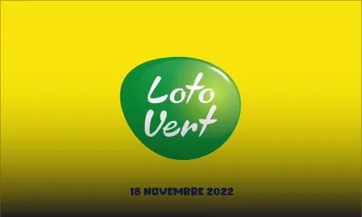 Loto Vert : tirage de ce vendredi 18 Novembre 2022