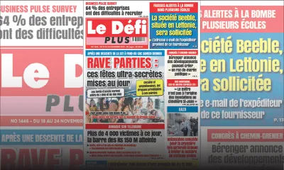 Voici la Une du Défi Plus de ce samedi 18 Novembre 2023