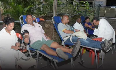 Mega Blood Donation : 850 pintes de sang recueillies à la mi-journée de ce mercredi