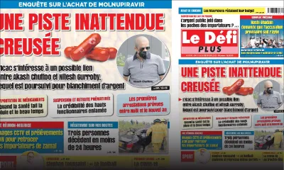 Voici la Une du Défi Plus de ce samedi 18 decembre 2021