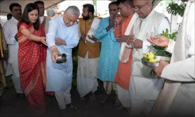 Ganga Talao : Pravind Jugnauth tout en prière et sans discours politique