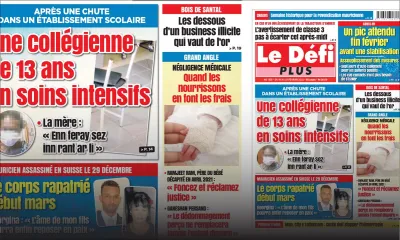 Voici la Une du Défi Plus de ce samedi 19 février 2022