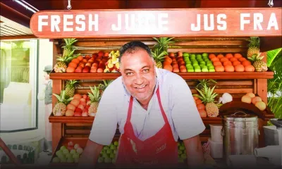 Rakesh Chundunsing nous désaltère avec ses jus de fruits frais