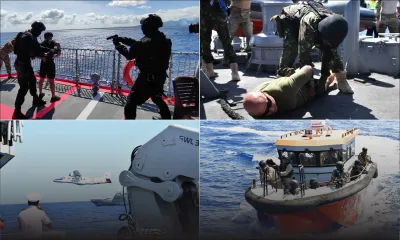 Exercice de simulation - Prise d’otage en haute mer : les forces navales en action