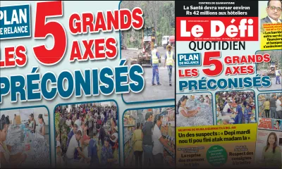 Voici la Une du Defi Quotidien de ce mardi 19 mai 2020