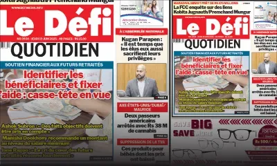 Voici la une du Défi Quotidien de ce Jeudi 19 Juin 2025