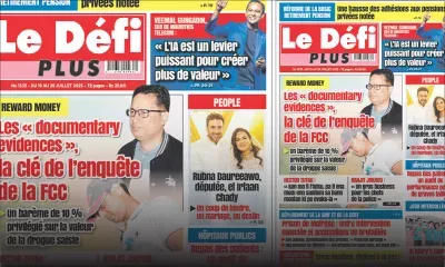 Voici la Une du Défi Plus de ce Samedi 19 Juillet 2025