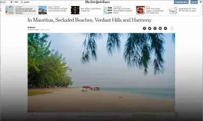L’île Maurice racontée par le New York Times