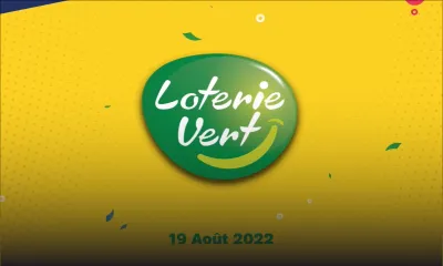 Loterie Vert : tirage de ce vendredi 19 Août 2022