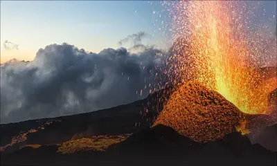 La Réunion : première éruption de l'année pour le Piton de la Fournaise