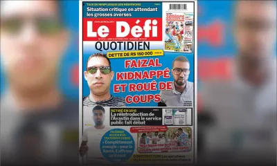 Voici la Une du Défi Quotidien de ce lundi 19 octobre 2020