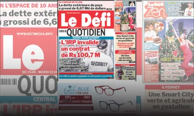 Voici la une du Défi Quotidien de ce Mardi 19 Décembre 2023