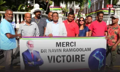 Rassemblement citoyen dans la capitale pour célébrer l’accord sur les Chagos