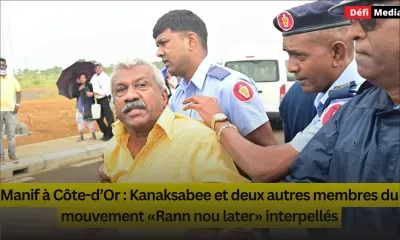 Manif à Côte-d’Or : Kanaksabee et deux autres membres du mouvement «Rann nou later» interpellés