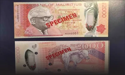 Voici le nouveau billet de Rs 2000