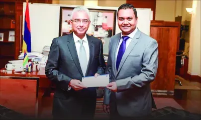 Prime Minister’s Cyclone Relief Fund : SBM and MHC Ltd donate Rs 1 Million each