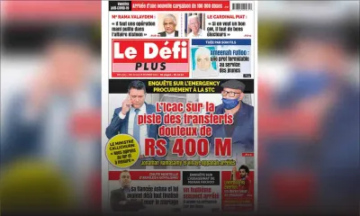 Voici la Une du Défi Plus de ce samedi 20 février 2021