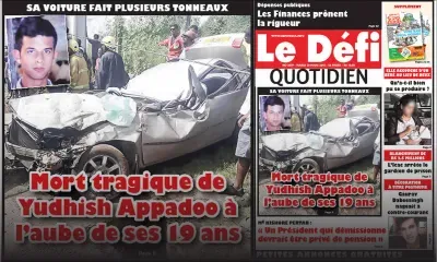 Voici la Une du Defi Quotidien de ce mardi 20 mars