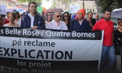 Quatre-Bornes : marche pacifique contre le Metro Express