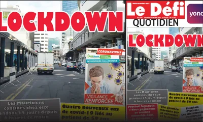 Voici la Une du Défi Quotidien de ce vendredi 20 mars 2020