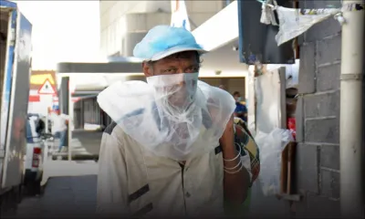 Covid-19 : La photo du jour : masque de fortune