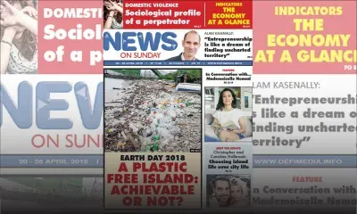 Voici la Une de News On Sunday de ce vendredi 20 avril