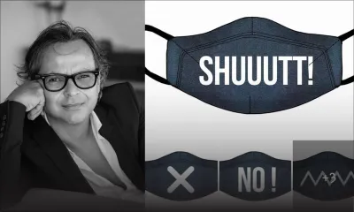 Mario Guillot et sa collection de masques tendance... en jean