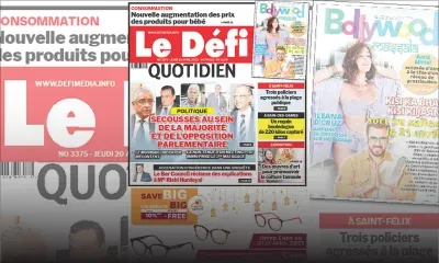 Voici la une du Défi Quotidien de ce Jeudi 20 Avril 2023