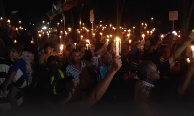 Candlelight au jardin de la Compagnie : de nombreuses personnes expriment leur soutien aux grévistes de la faim 