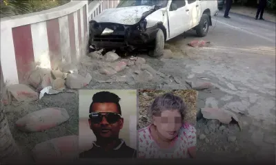 Repéré par son accusateur : le suspect d’un vol de 4x2 percute un mur et s’enfuit