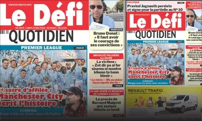 Voici la une du Défi Quotidien de ce Lundi 20 Mai 2024