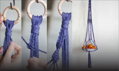 À faire soi-même : réalisez une suspension en macramé