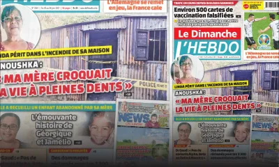 Voici la Une de Le Dimanche/L'Hebdo de ce dimanche 20 Juin 2021