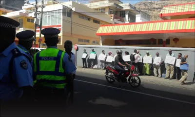 Négligence médicale alléguée : les Verts Fraternels manifestent devant l’hôpital Dr A.G Jeetoo
